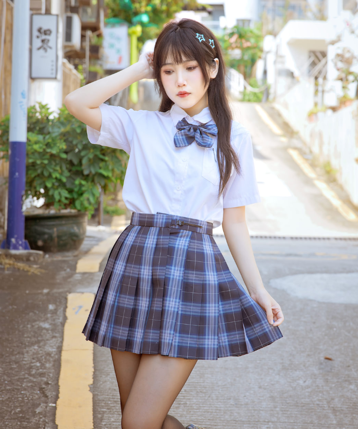 不呆猫泳衣JK学妹写真合集 – 清纯校园风与性感泳装写真资源下载