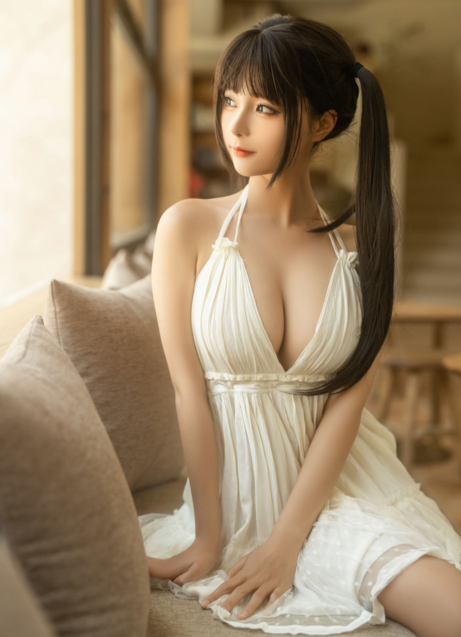 丝袜美腿福利 蠢沫沫咖啡屋白色低胸连衣裙写真资源合集下载 丝袜美腿福利 蠢沫沫咖啡屋白色低胸连衣裙写真资源合集下载