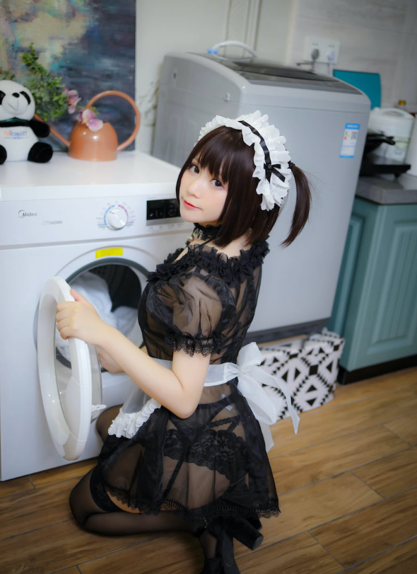 魅惑透明女仆 Nyako喵子喵写真:黑色透明女仆主题 魅惑透明女仆 Nyako喵子喵写真:黑色透明女仆主题