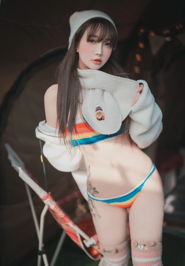 萝莉少女控元气孙乐乐彩虹针织户外风写真图包合集下载