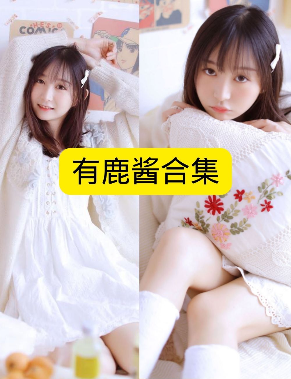 萝莉少女控少女日记甜美有鹿酱房间里的微笑写真图包合集下载