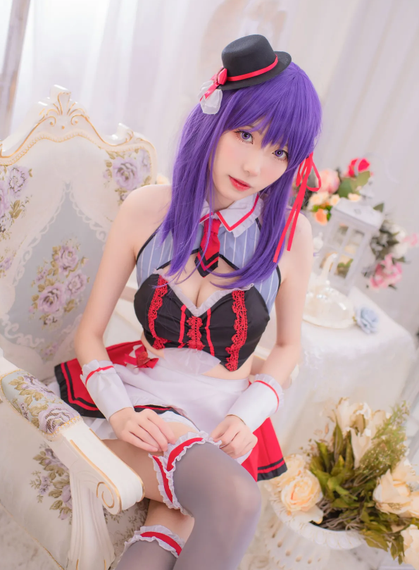 白易子教主 化身可爱女仆！紫色甜心的心动瞬间写真套图合集下载