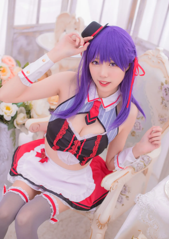 白易子教主 化身可爱女仆!紫色甜心的心动瞬间写真套图合集下载 白易子教主 化身可爱女仆!紫色甜心的心动瞬间写真套图合集下载