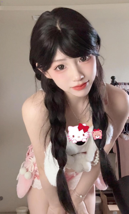 岛遇 抖音 雪顶《粉红兔娘的私语》萌兔甜心写真图包合集下载