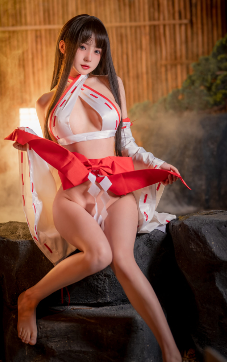 桜井宁宁《纯洁巫女》神域秘境娇媚写真图包合集下载